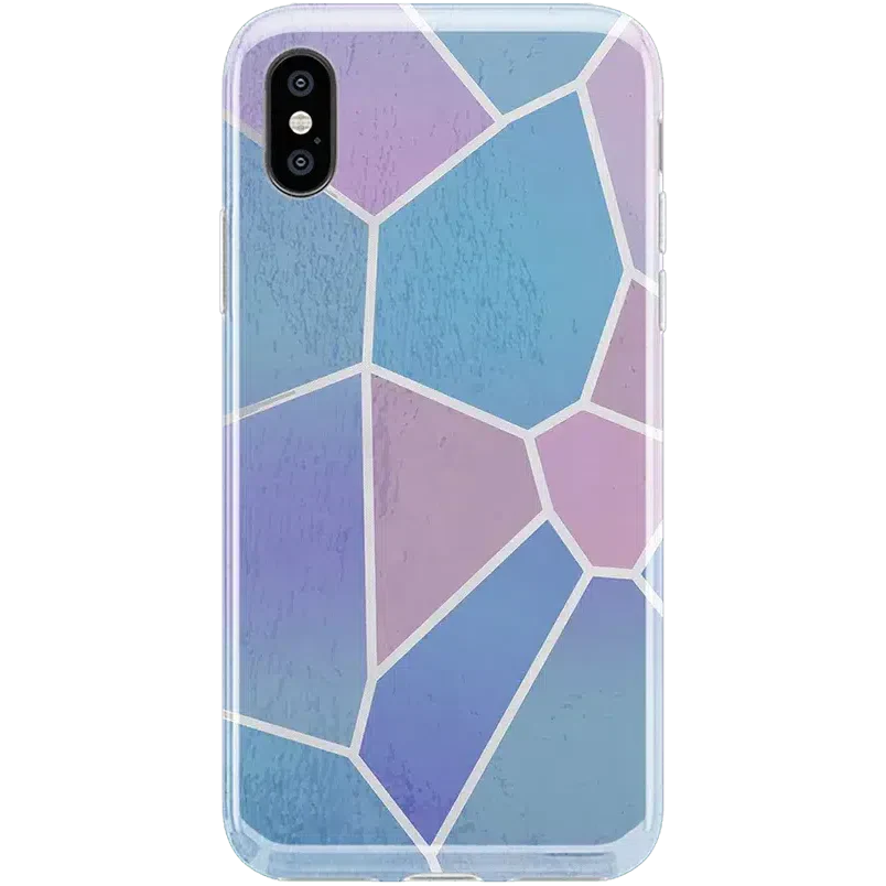 Other Side | Holographic Metallic Stained Glass Marble Case iPhone Case get.casely Classic iPhone X / XS