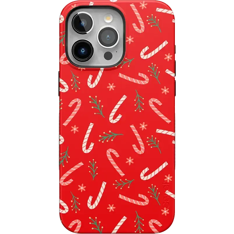 Peppermint Kiss | Candy Cane Case Phone Case Casetry Bold + MagSafe® iPhone 15 Pro Max