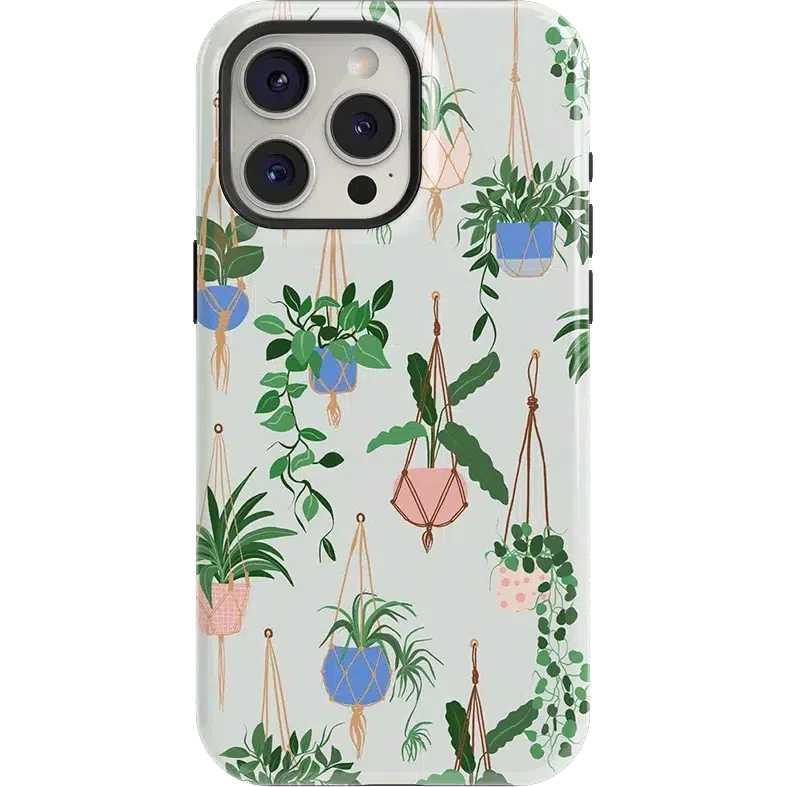 Hanging Around | Potted Plants Floral Case iPhone Case get.casely Essential + MagSafe® iPhone 15 Pro