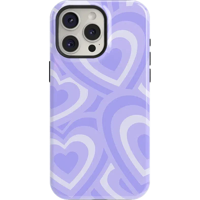 Love Song | Lavender Heart Case iPhone Case get.casely Essential + MagSafe® iPhone 15 Pro