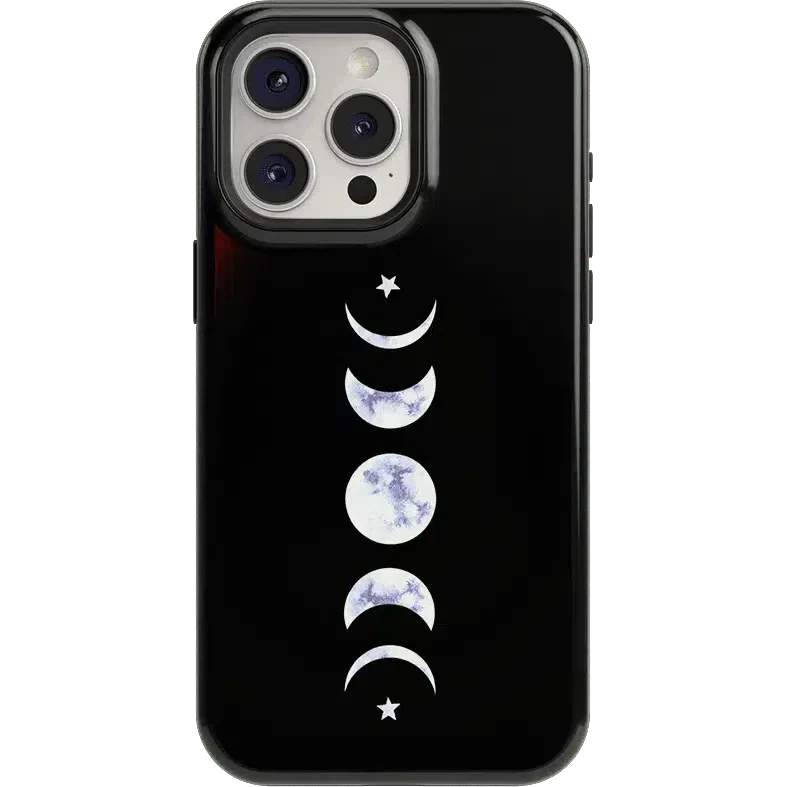 It's Just a Phase | Marble Moon Case iPhone Case get.casely Essential + MagSafe® iPhone 15 Pro