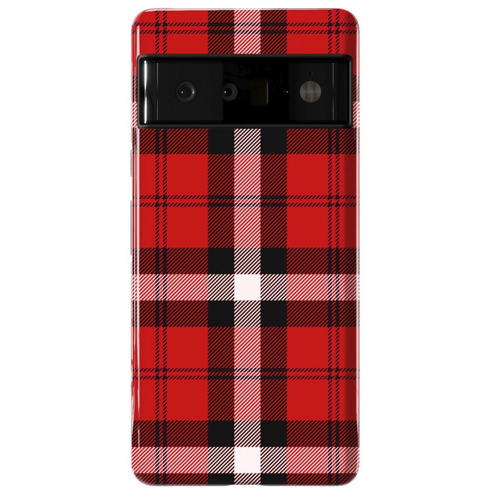 As if! | Red Plaid iPhone Case Phone Case get.casely Essential Google Pixel 6 Pro