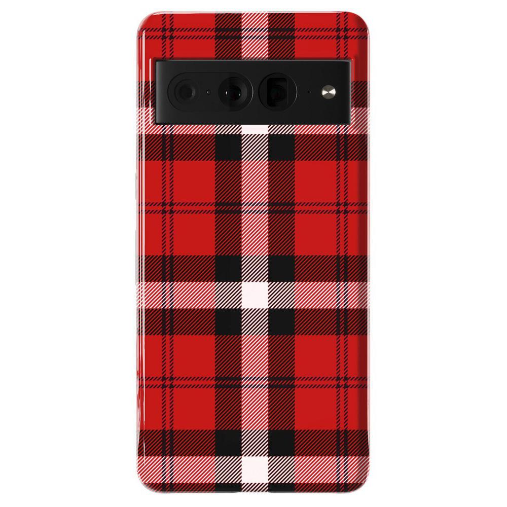 As if! | Red Plaid iPhone Case Phone Case get.casely Essential Google Pixel 7 Pro