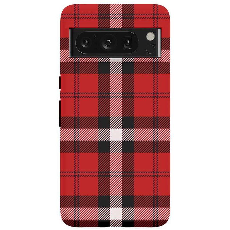As if! | Red Plaid iPhone Case Phone Case get.casely Essential Google Pixel 8 Pro