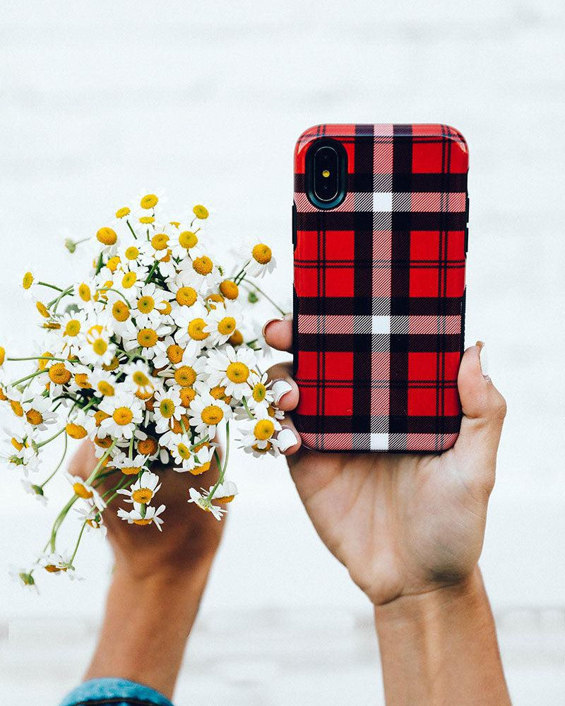 As if! | Red Plaid Case