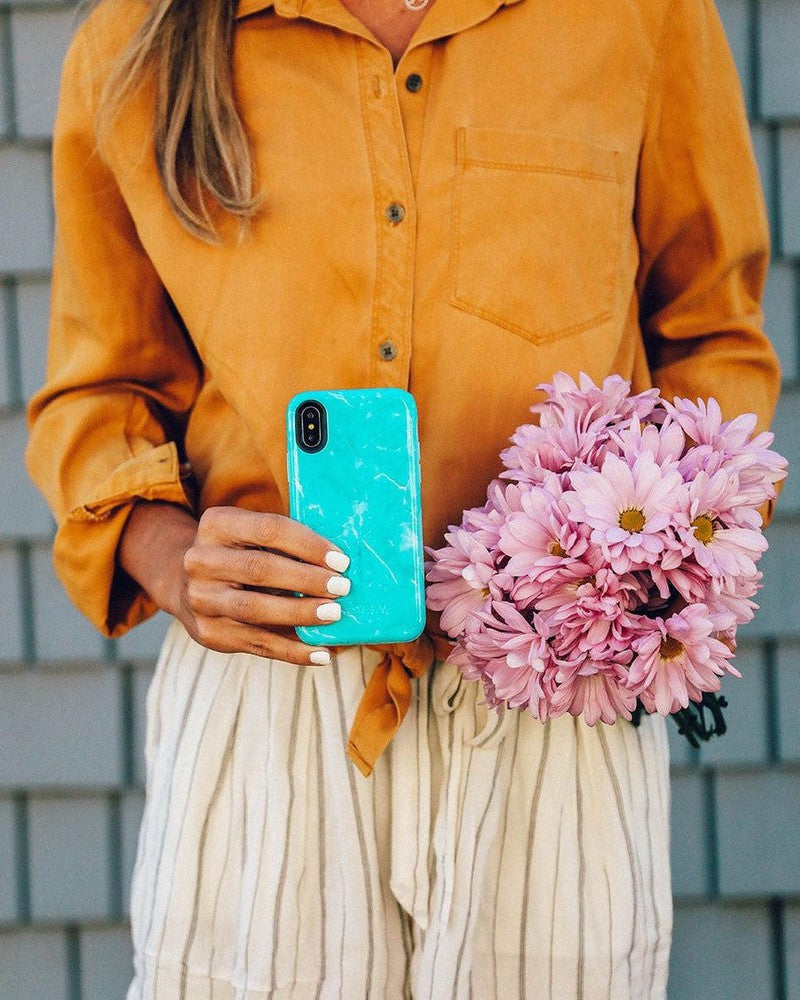 Lost at Sea | Teal Blue Seaglass Case