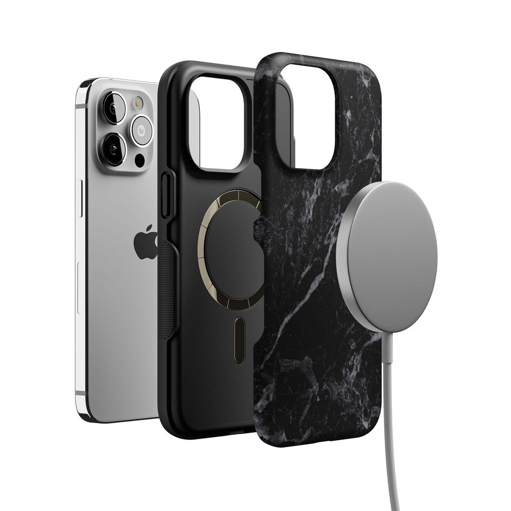 Black Pearl | Classic Black Marble Case
