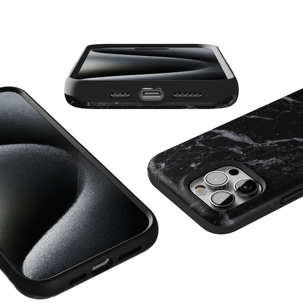 Black Pearl | Classic Black Marble Case