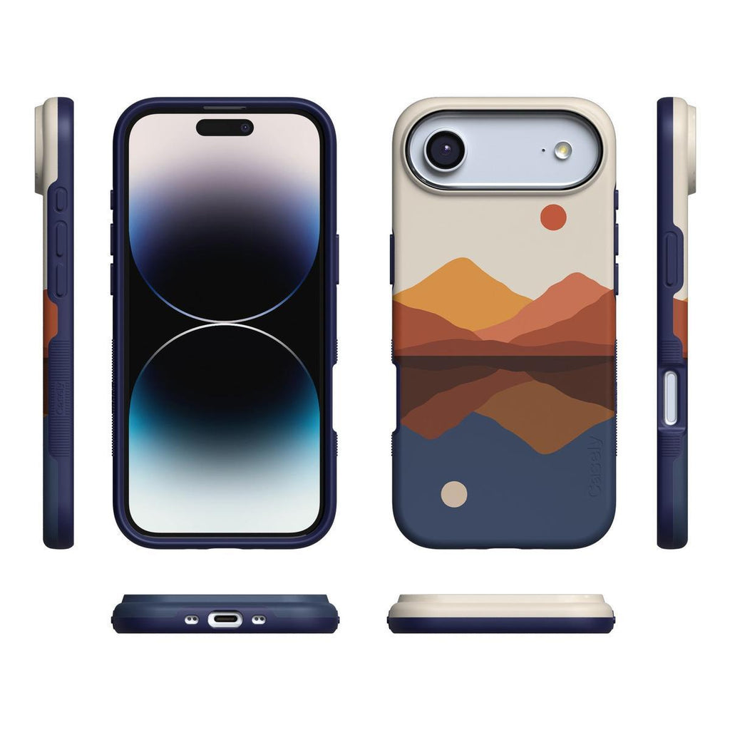 Opposites Attract | Day & Night Colorblock Mountains Case