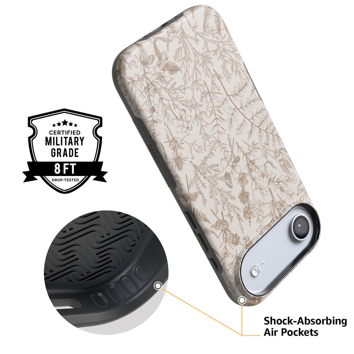 Beige Garden | Neutral Floral Case