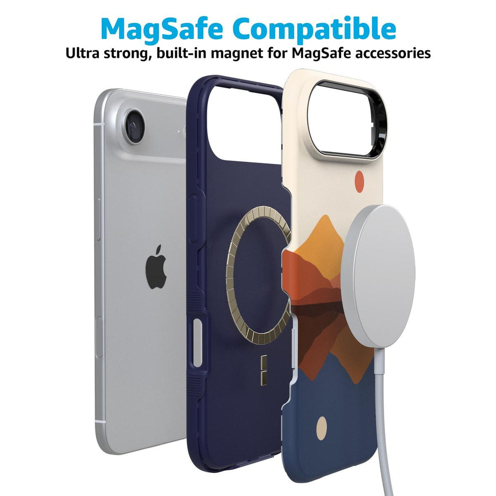 Opposites Attract | Day & Night Colorblock Mountains Case
