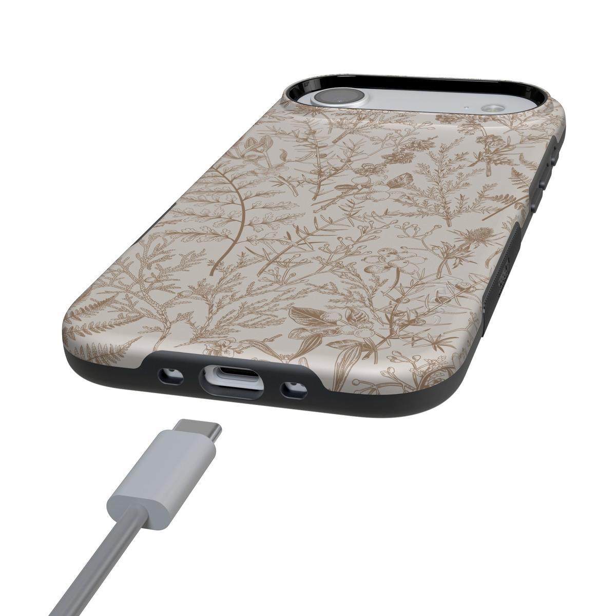 Beige Garden | Neutral Floral Case