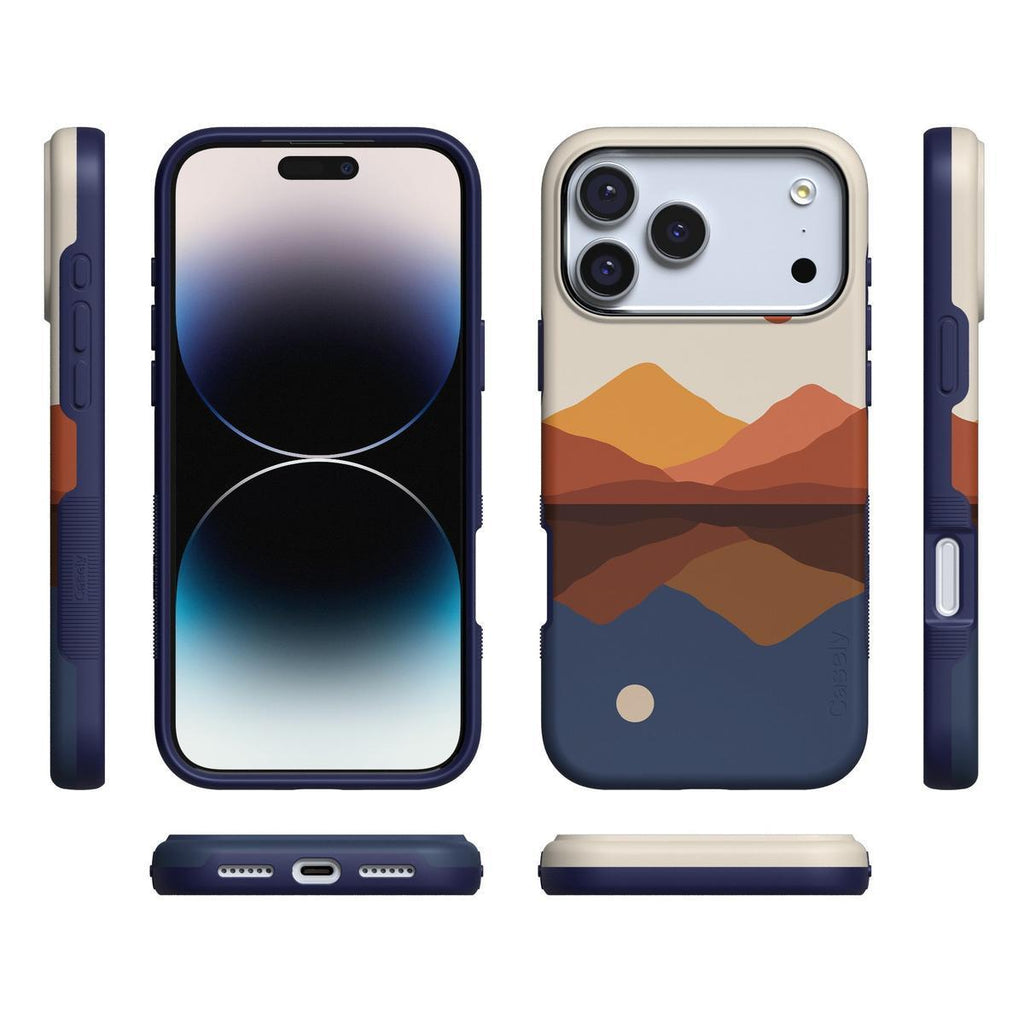 Opposites Attract | Day & Night Colorblock Mountains Case