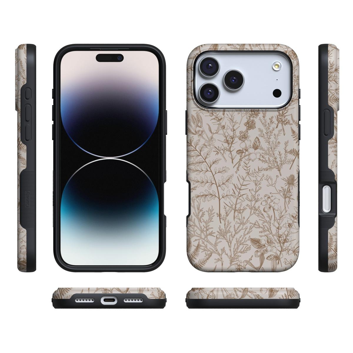 Beige Garden | Neutral Floral Case
