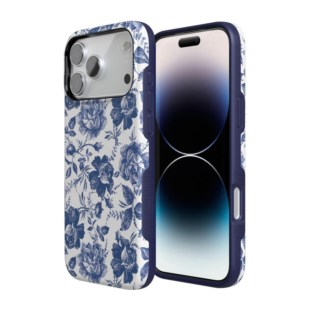 Rose to Fame | Blue & White Rose Floral Case
