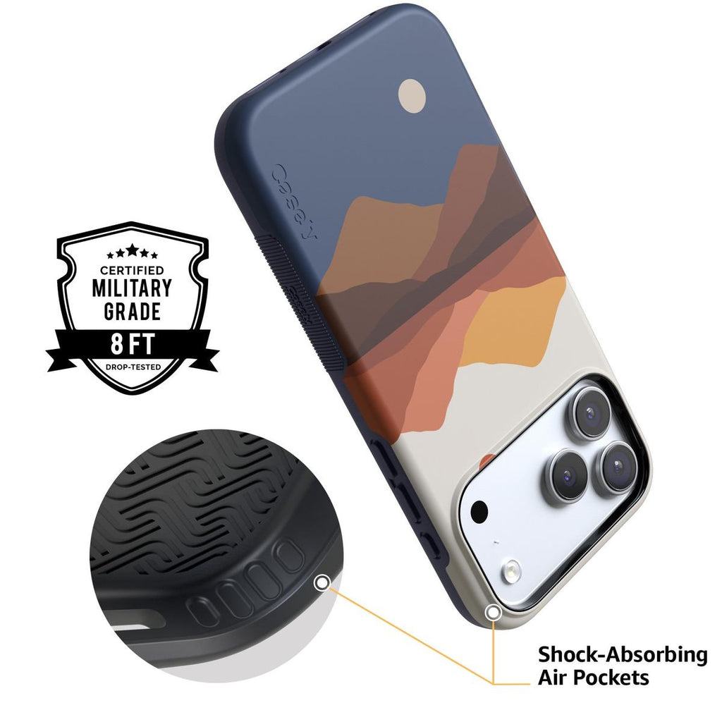 Opposites Attract | Day & Night Colorblock Mountains Case