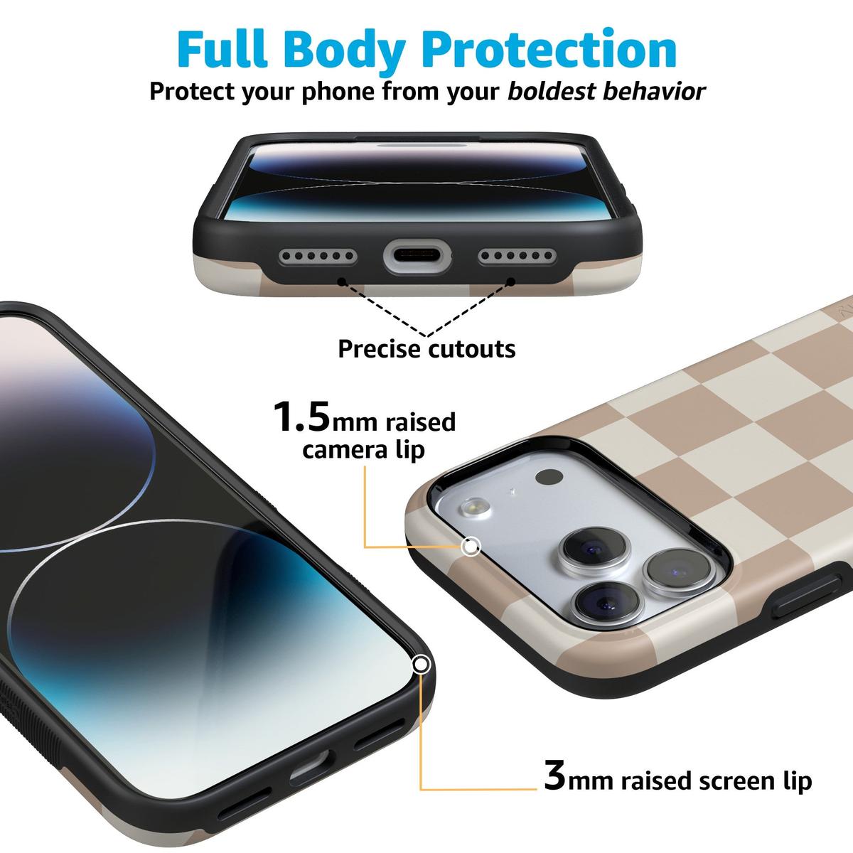 Fit Check | Neutral Checkerboard Case