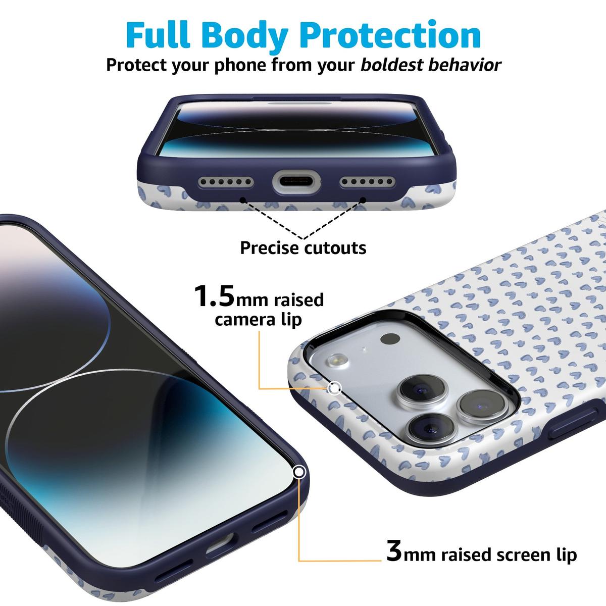 Lovebug | Blue Hearts Case