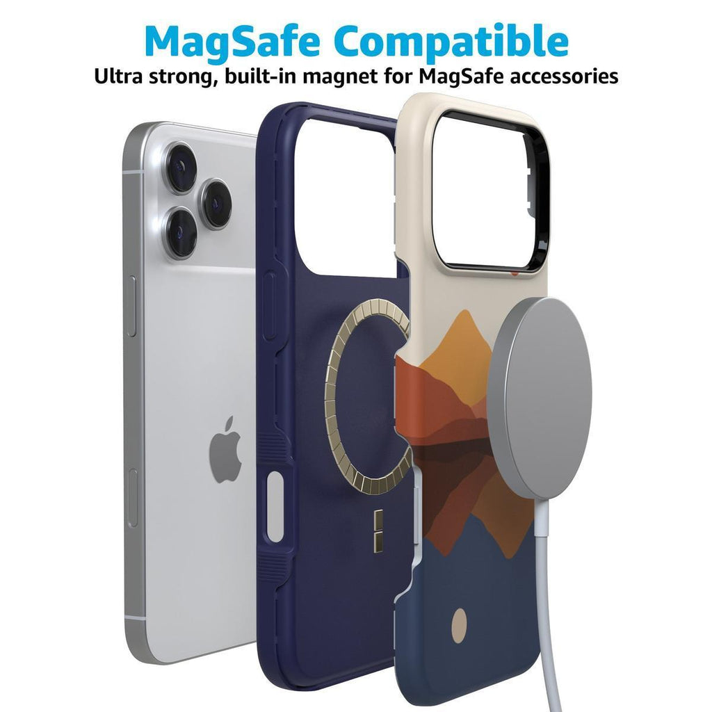 Opposites Attract | Day & Night Colorblock Mountains Case