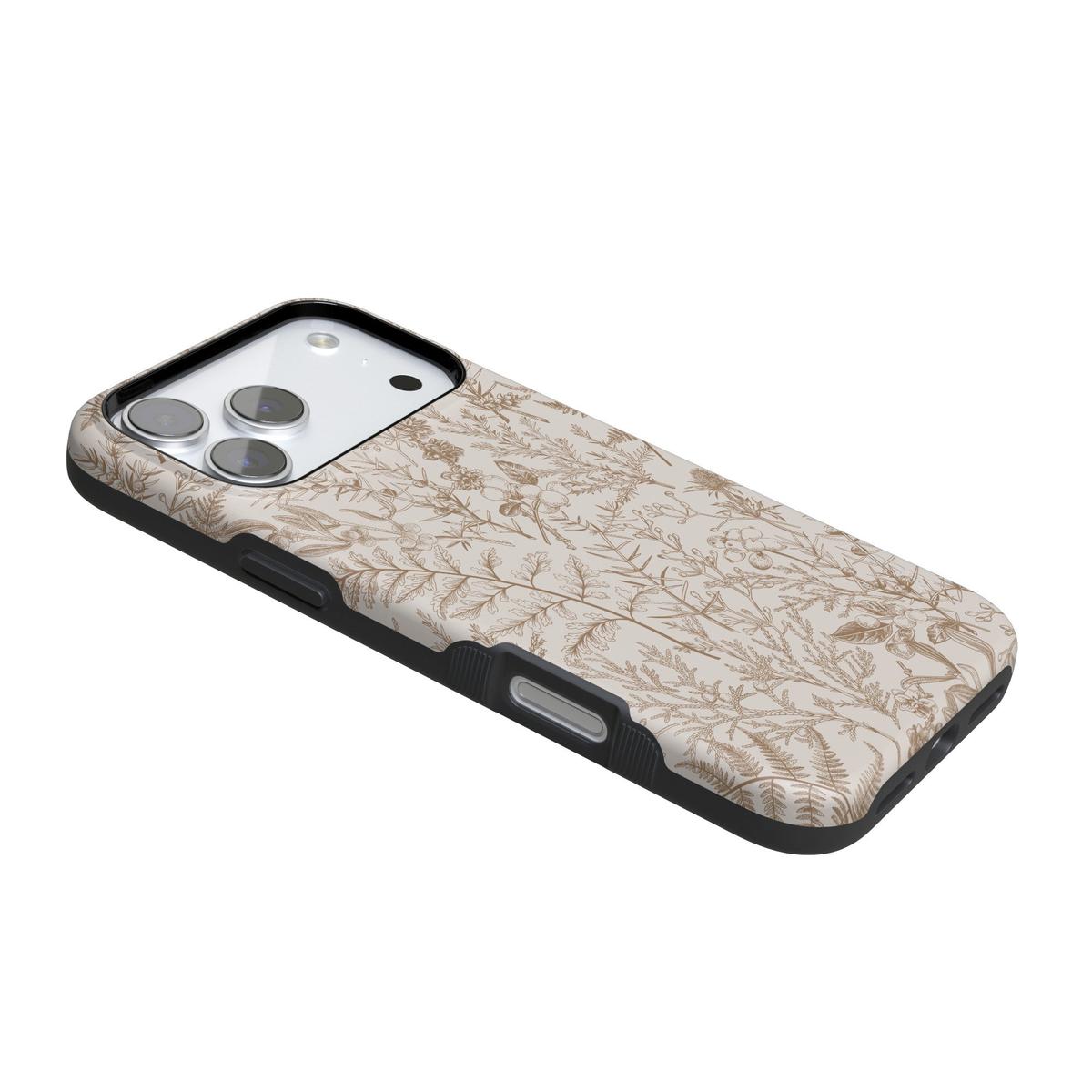 Beige Garden | Neutral Floral Case