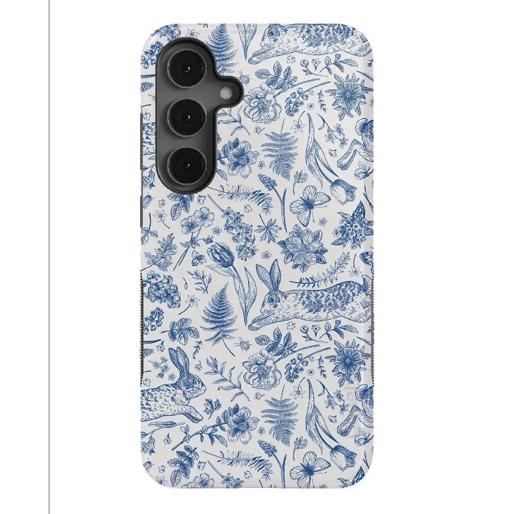 Hop & Bloom | Bunny Toile Case Phone Case Casetry Bold + MagSafe® Galaxy S25 Plus