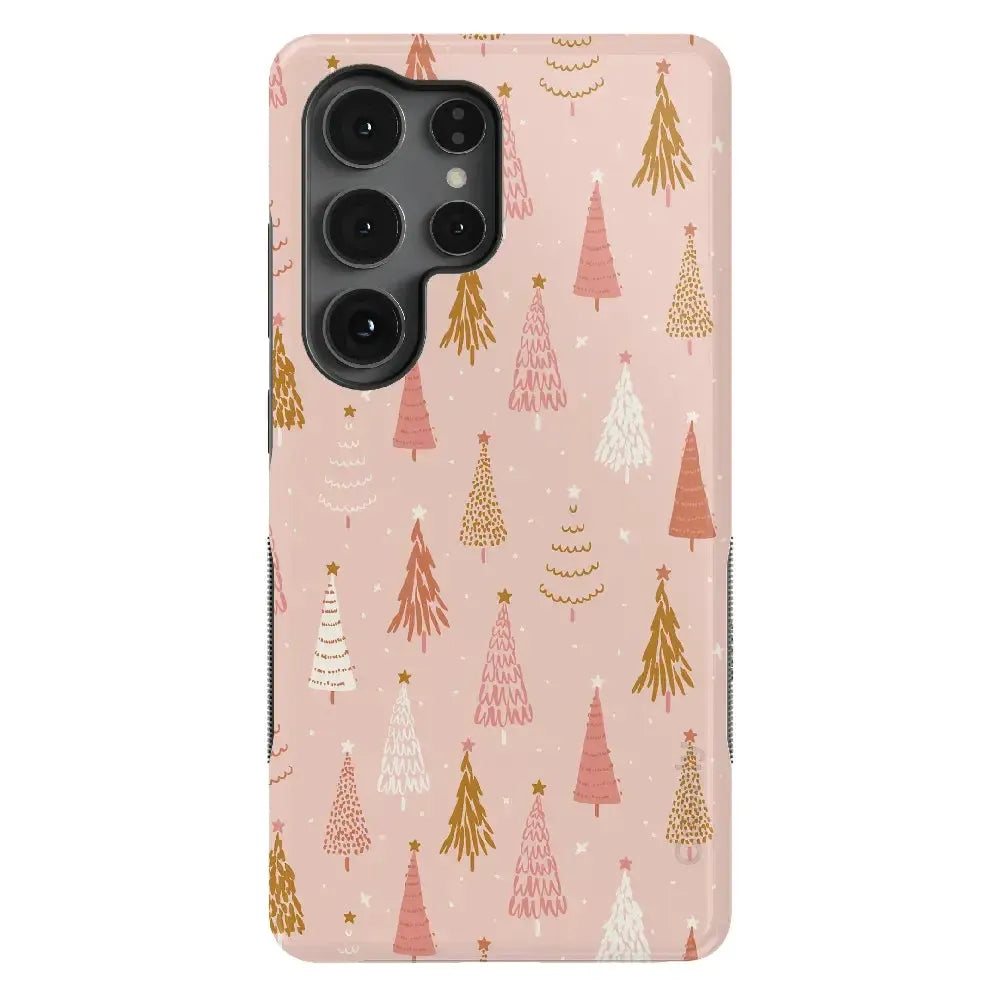 Bubblegum Forest | Christmas Tree Case Phone Case Casetry Bold + MagSafe® Galaxy S25 Ultra