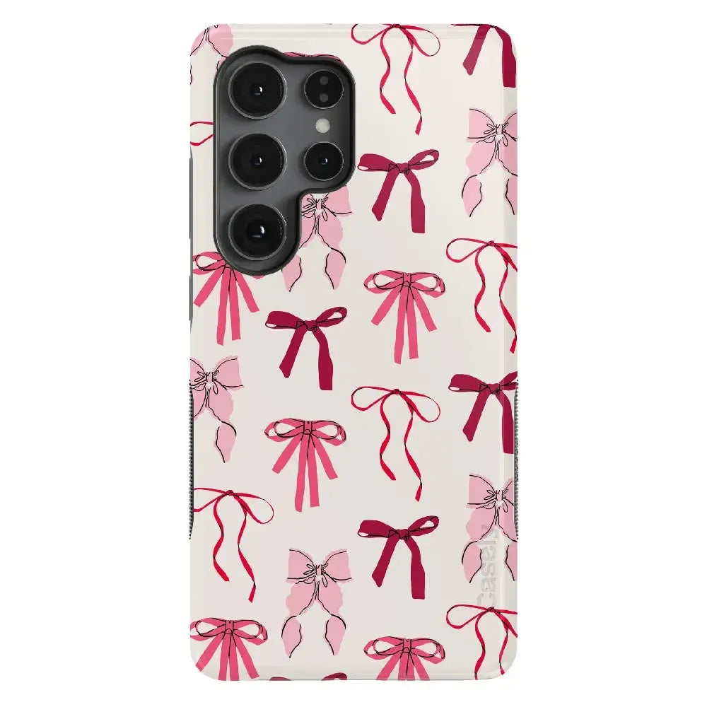 Lover Girlie | Pink Bows Case Phone Case Casetry Bold + MagSafe® Galaxy S25 Ultra