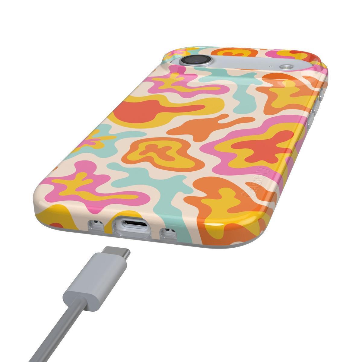 Tropical Color Splash | Abstract Retro Case