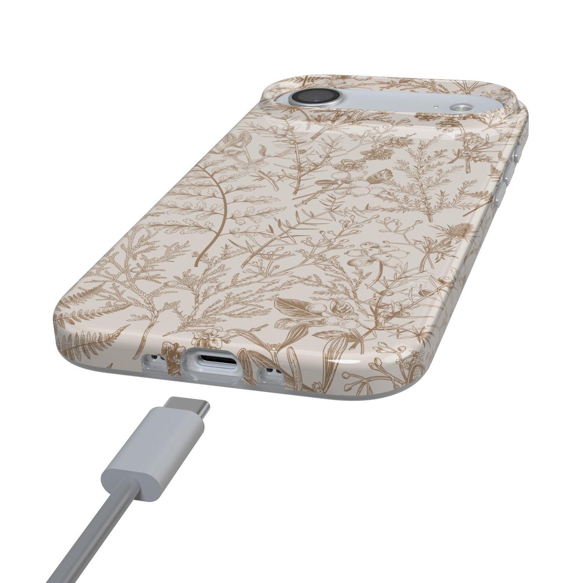 Beige Garden | Neutral Floral Case