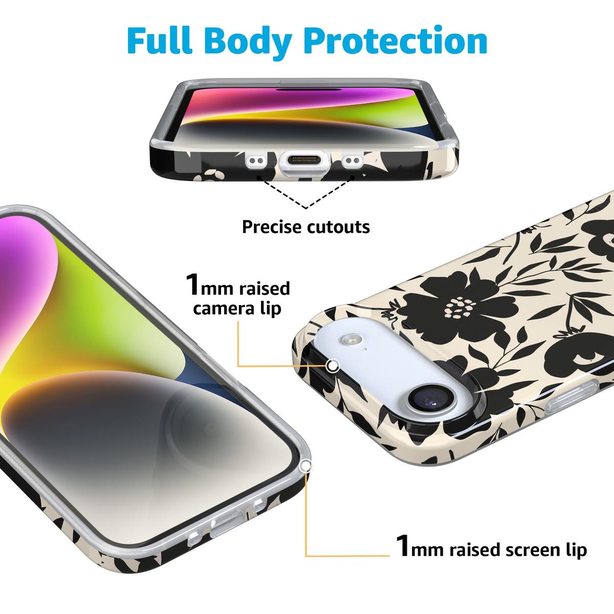 Dark Fantasy | Contrast Floral Case