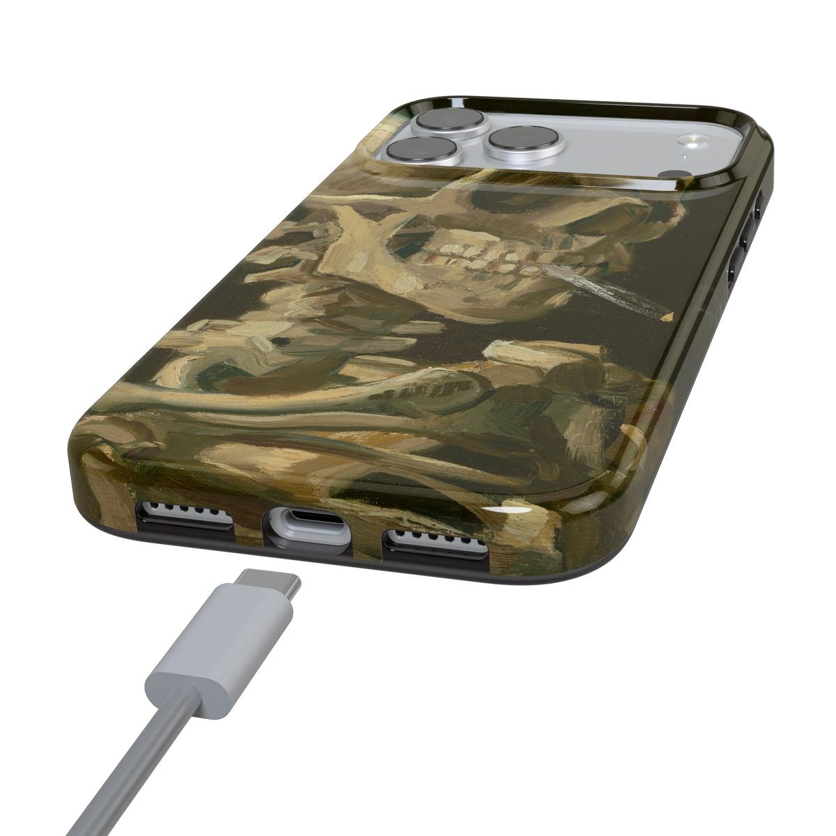 Van Gogh | Head of a Skeleton with a Burning Cigarette Phone Case