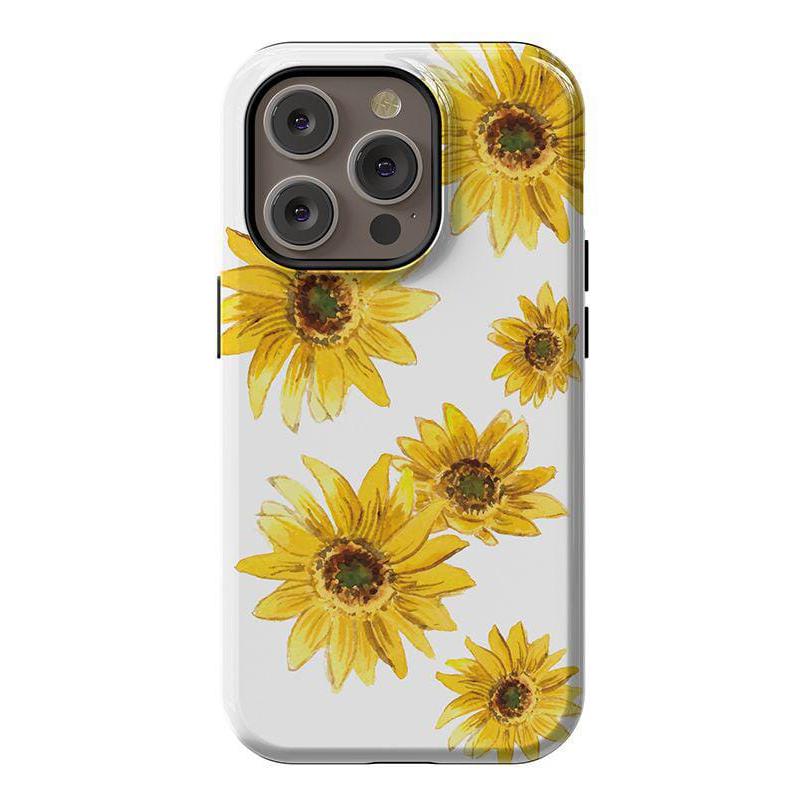 Golden Garden | Yellow Sunflower Floral Case iPhone Case get.casely Essential + MagSafe® iPhone 14 Pro 