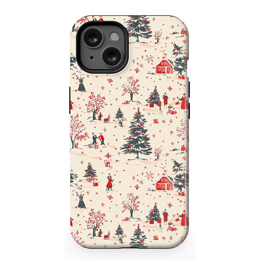 Winter Nostalgia | Vintage Holiday Case Phone Case Casetry Essential + MagSafe® iPhone 13