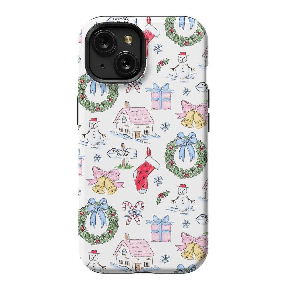 Christmas Morning | Vintage Cartoon Case Phone Case Casetry Essential + MagSafe® iPhone 15