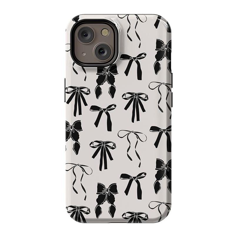 Goth Girlie | Black Bows Case Phone Case Casetry Essential + MagSafe® iPhone 14