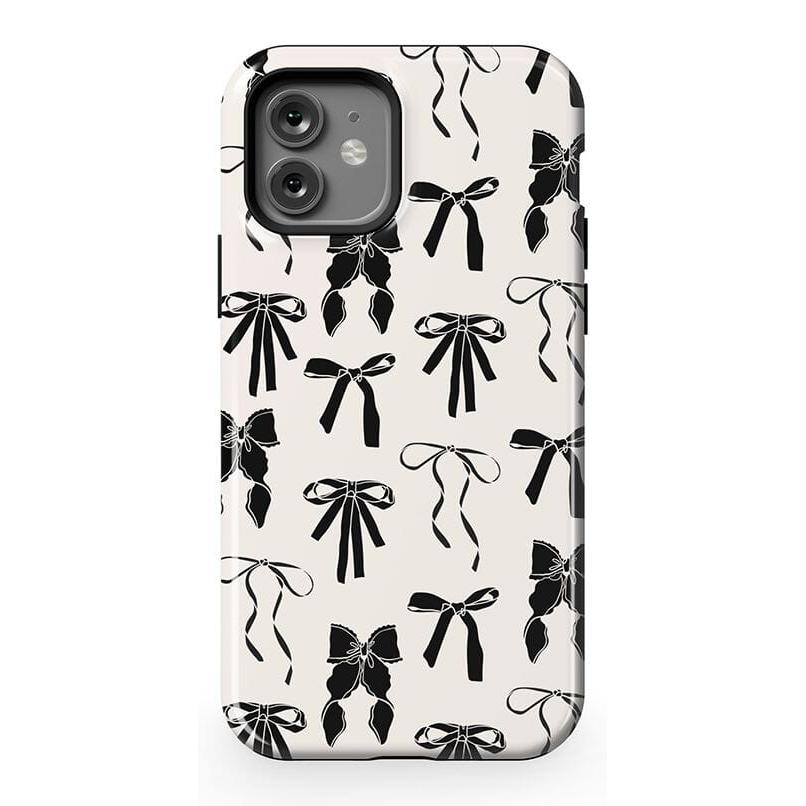 Goth Girlie | Black Bows Case Phone Case Casetry Essential + MagSafe® iPhone 12 Pro