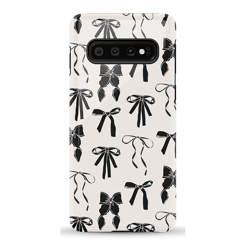 Goth Girlie | Black Bows Case Phone Case Casetry Essential Galaxy S10