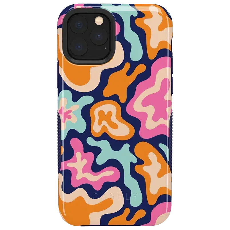 Midnight Color Splash | Abstract Retro Case iPhone Case get.casely Bold iPhone 11 Pro Max