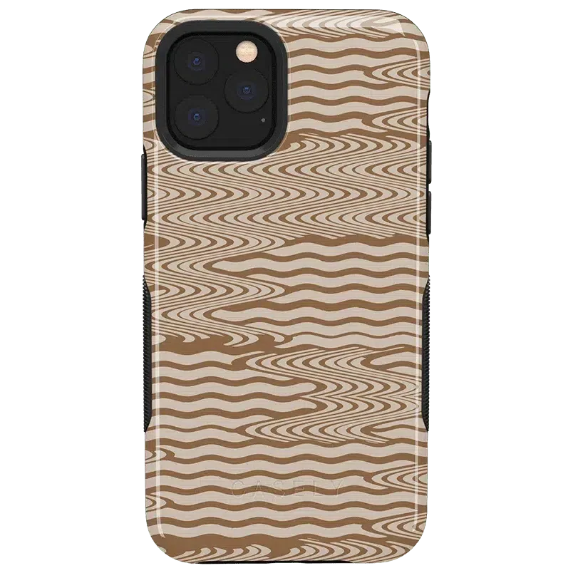 Mocha Ripple | Brown Waves Case iPhone Case get.casely Bold iPhone 11 Pro Max