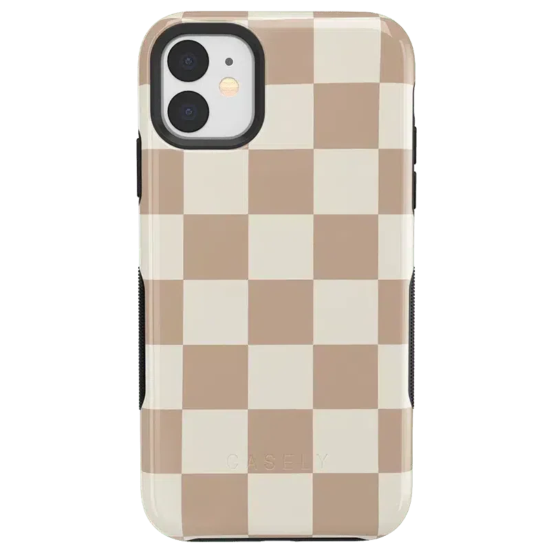 Fit Check | Neutral Checkerboard Case iPhone Case get.casely Bold iPhone 11