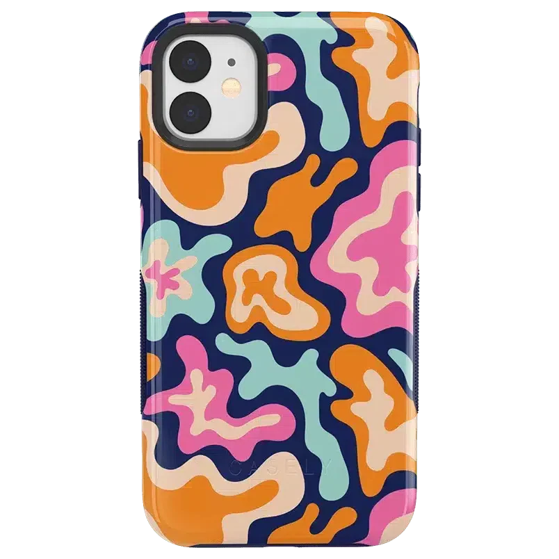 Midnight Color Splash | Abstract Retro Case iPhone Case get.casely Bold iPhone 11