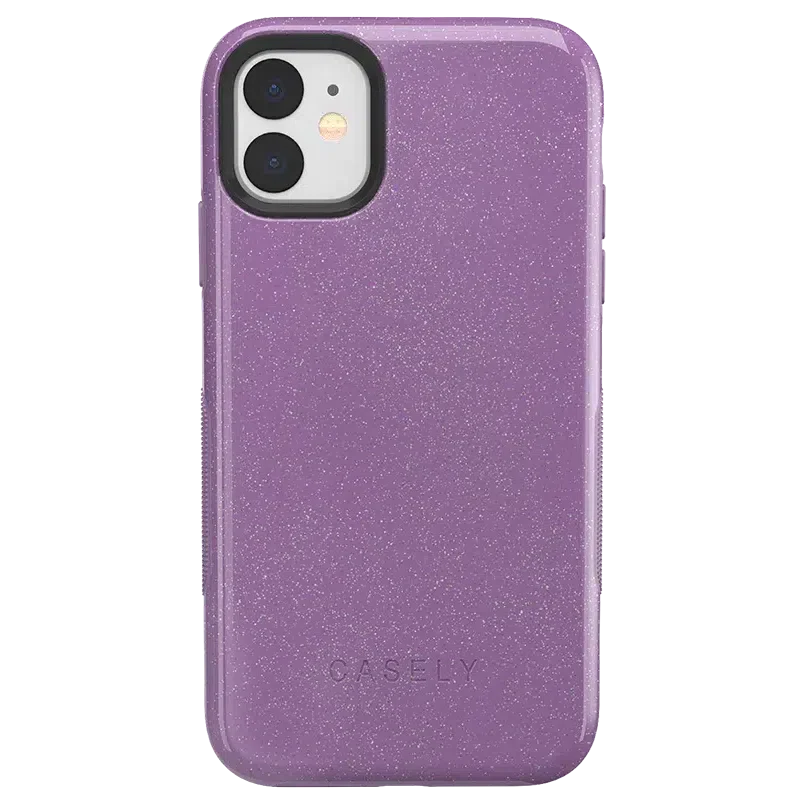 Lavender Waves | Purple Shimmer Case iPhone Case get.casely Bold iPhone 11 