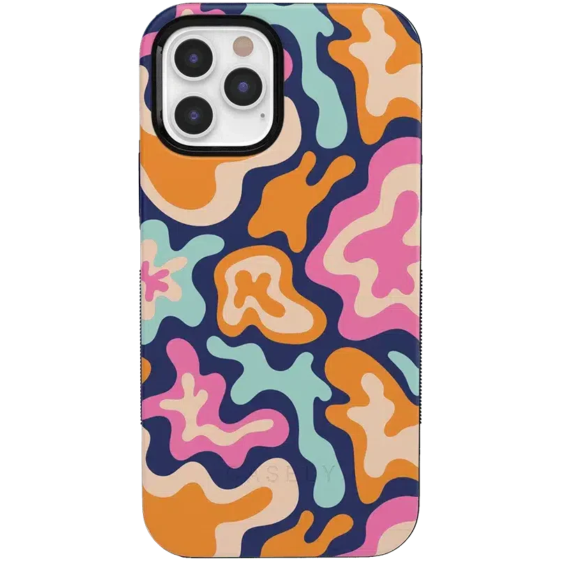 Midnight Color Splash | Abstract Retro Case iPhone Case get.casely Bold + MagSafe® iPhone 12 Pro Max
