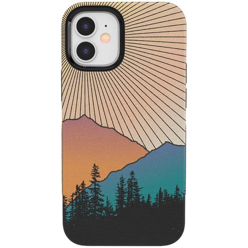 Golden Hour | Mountain Sunset Case iPhone Case get.casely Bold + MagSafe® iPhone 12