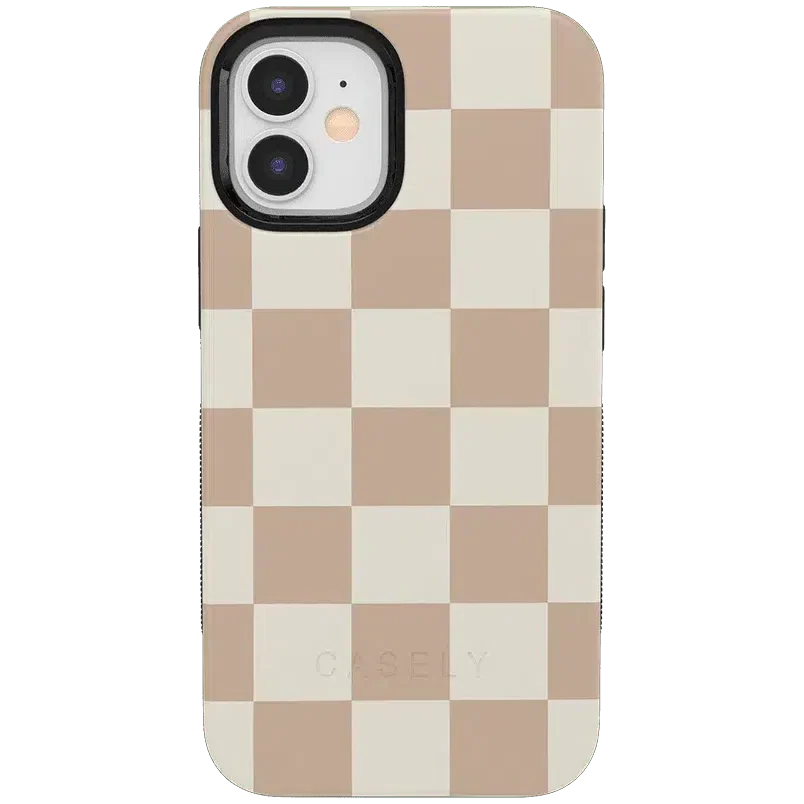 Fit Check | Neutral Checkerboard Case iPhone Case get.casely Bold + MagSafe® iPhone 12