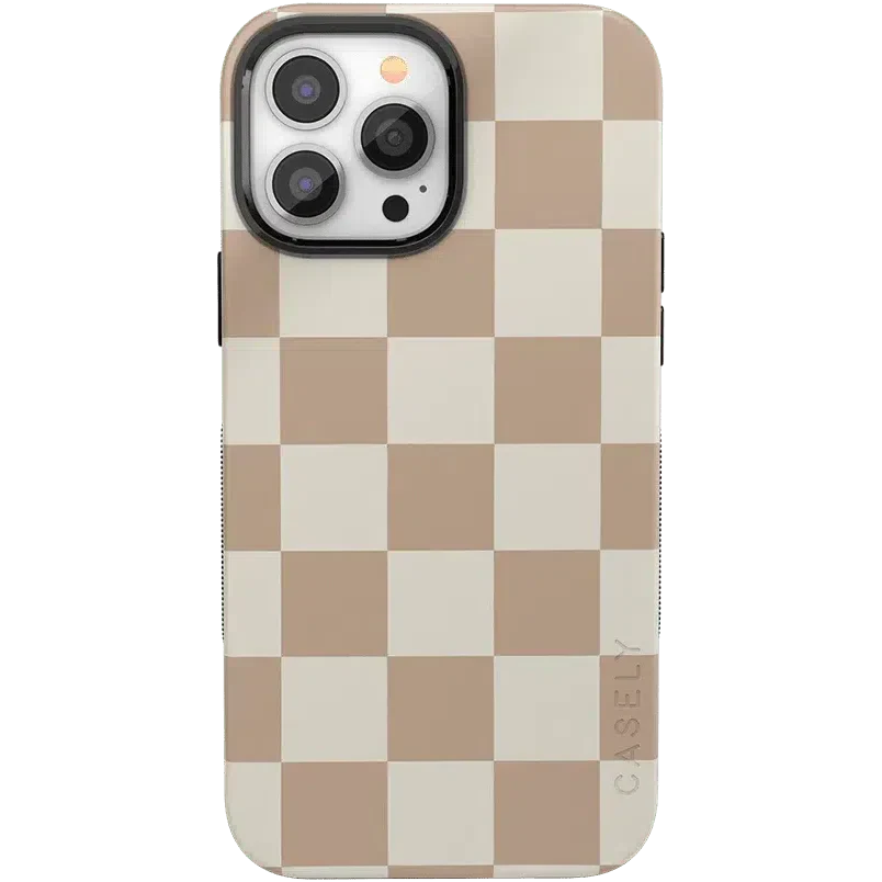 Fit Check | Neutral Checkerboard Case iPhone Case get.casely Bold + MagSafe® iPhone 13 Pro Max