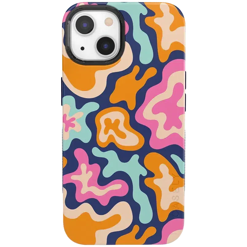 Midnight Color Splash | Abstract Retro Case iPhone Case get.casely Bold + MagSafe® iPhone 13
