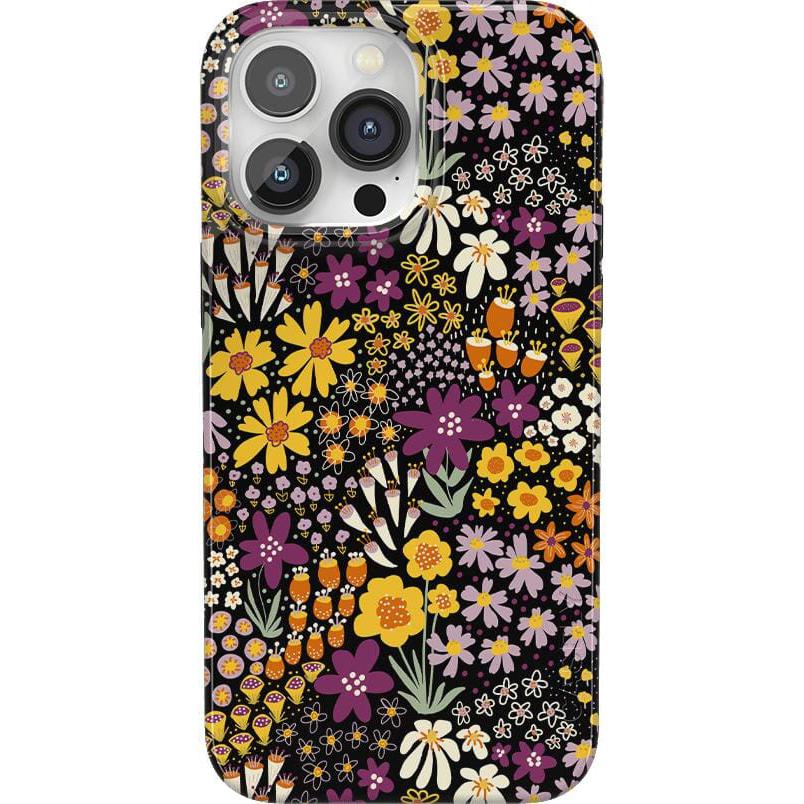 Falling for You | Plum Floral Case iPhone Case get.casely Classic + MagSafe® iPhone 14 Pro
