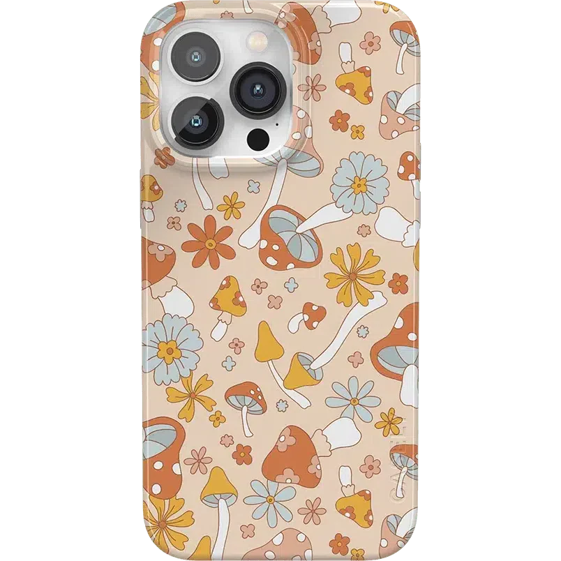 Mushroom Magic | Retro Floral Case iPhone Case get.casely Classic + MagSafe® iPhone 14 Pro Max