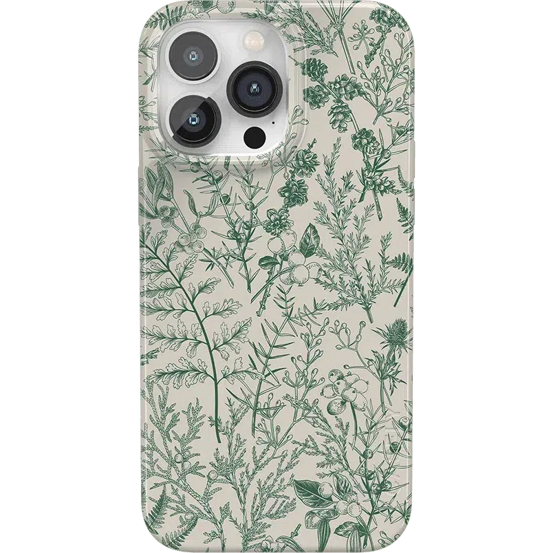 Sage Garden | Green Floral Case iPhone Case get.casely Classic + MagSafe® iPhone 14 Pro Max